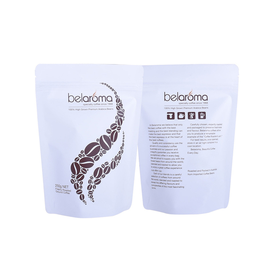 Bolsa De Pie De Plástico De Grado Alimenticio Embalaje Flexible Bolsa De Bolsita Independiente De Café Proveedor Impreso Personalizado