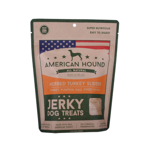 Bolsos Diseñados Del Acondicionamiento De La Comida Para Perros Del Papel De Kraft De La Impresión Con La Cremallera Y El Agujero De La Mano