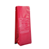 Bolsas De Granos De Café Recicladas Con Sellado Térmico De Impresión En Color Rojo Neutro En Carbono Con Muesca De Desgarro