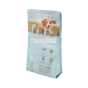 Bolsa De Fuelle Lateral Reciclable Con Impresión Personalizada De Buena Calidad Para Envasado De Alimentos Para Mascotas Con Cremallera De Bolsillo