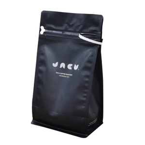 Bolsa De Mylar Laminada Con Fondo Plano Negro Mate De 500 G Para Embalaje Flexible