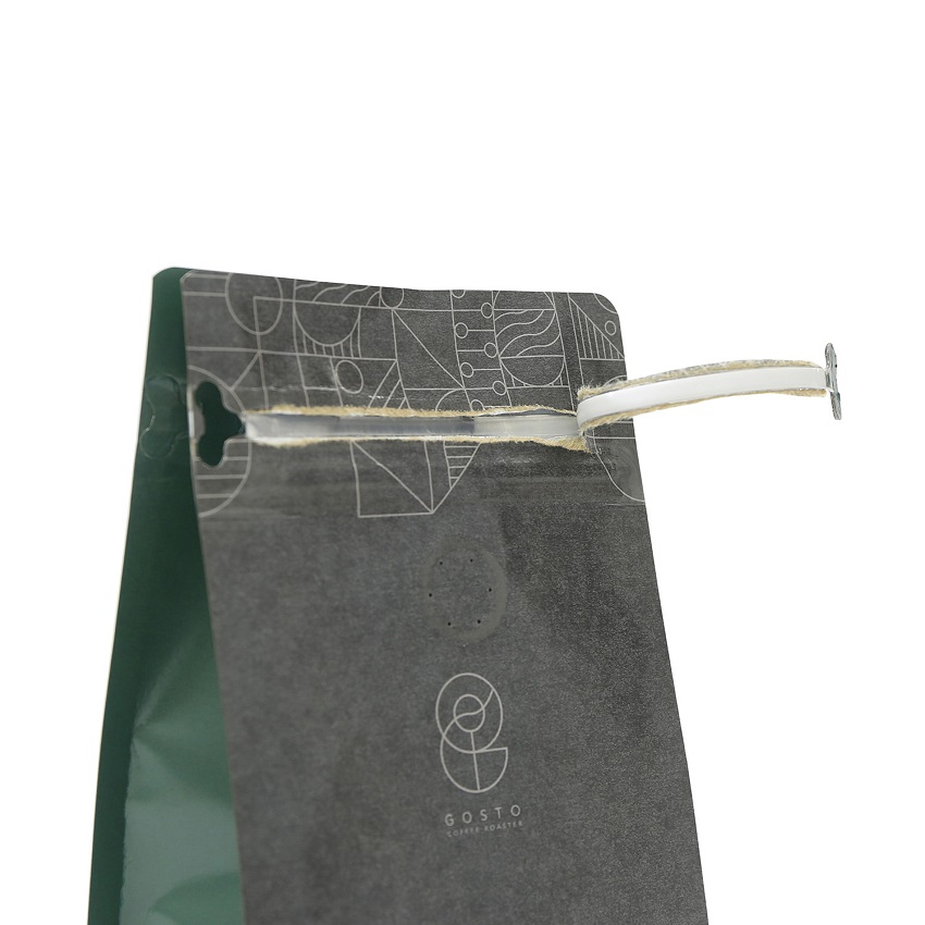 PBS Respetuoso Del Medio Ambiente Compostable Empaquetado De Pie Que Se Puede Volver A Sellar Del Bolso De Café De La Cremallera Del Bolsillo De Kraft