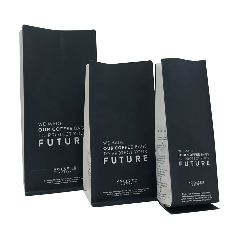 Bolsas De Café Negro De Diseño Creativo Con Impresión Personalizada Respetuosa Con El Medio Ambiente Con Fabricantes De Válvulas
