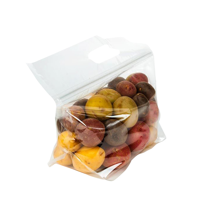 Bolsas Biocompostables Con Sellado Autoadhesivo Transparente De 3 Lados Para Verduras De Hojas Verdes