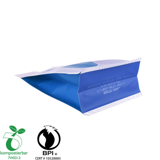 Fábrica de bolsas de plástico de fondo plano de calidad alimentaria de 1 kg en China