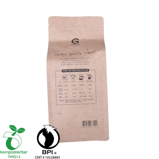 Ziplock Box Bottom Coffee Bag Tin Tie Fabricante China