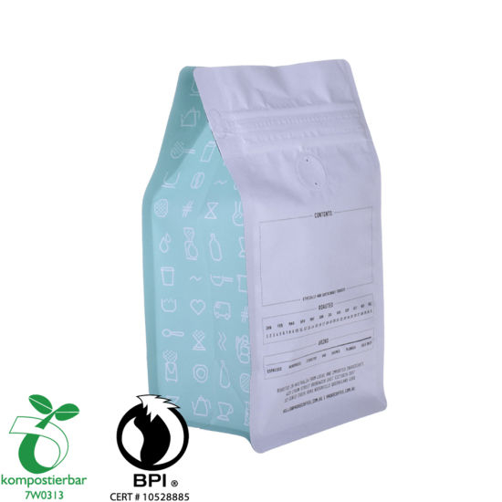 Inventario de aluminio forrado de bloque de fondo de café con cremallera Bolsa de fábrica de China