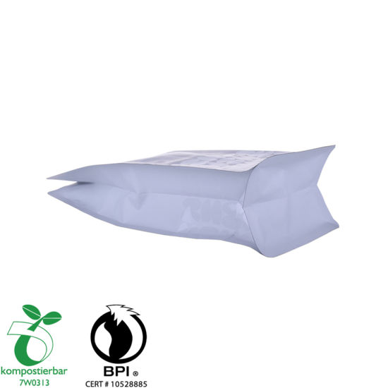 Fabricante reutilizable de la bolsa de plástico de pie de fondo plano de China
