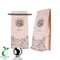 Fábrica de bolsas de café de papel Kraft de fondo redondo reutilizable China