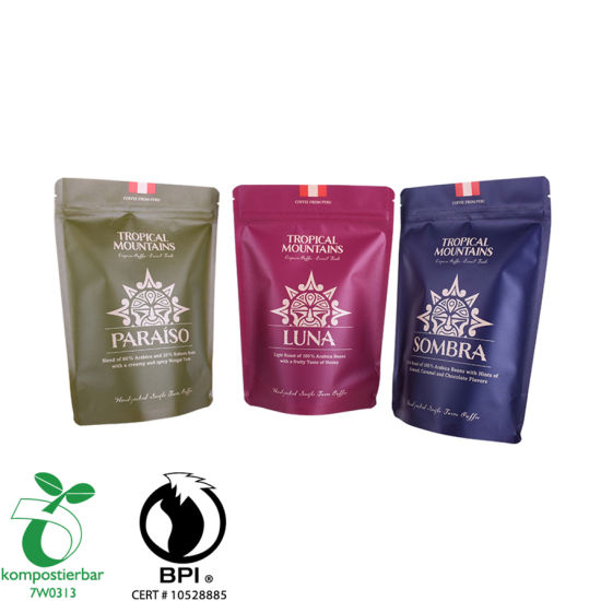 Impresión en huecograbado Colorido Ventana transparente Embalaje de café Fabricante China