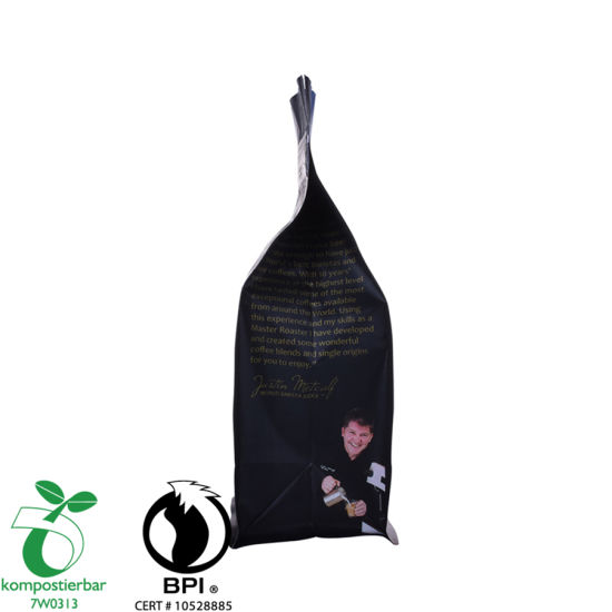 Reciclar bolsa de plástico con fondo cuadrado Ziplock Fabricante China
