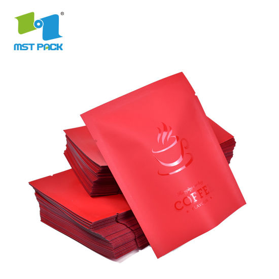 Proveedor de China Impresión personalizada Fondo plano Grado alimenticio 500g 1 kg Embalaje Papel de aluminio Ziplock Etiqueta personalizada Compostable Matt Black Coffee Bag