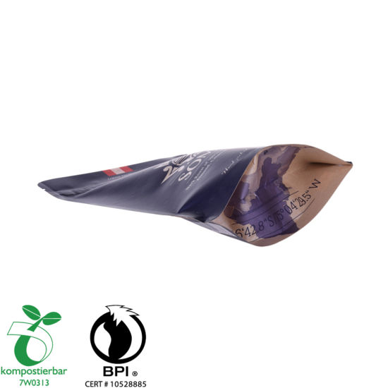 Fábrica Zip Zip de la bolsa de papel del café de Ziplock que se puede volver a sellar en China