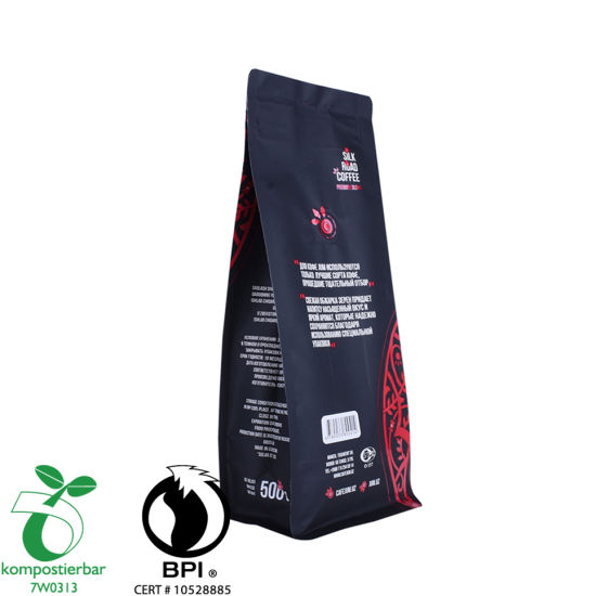 Proveedor de bolsa de almidón de maíz compostable de fondo cuadrado en polvo de proteína de suero en China