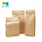 Barato al por mayor de grado alimenticio Biodegradable Bloque de papel Kraft inferior 250g 500g 1000g 1kg Bolsas de café compostables personalizadas con válvula Bolsa de embalaje al por mayor
