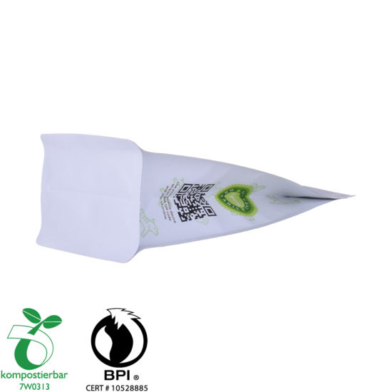 Fábrica al por mayor del fondo plano del bolso de café del PLA de China
