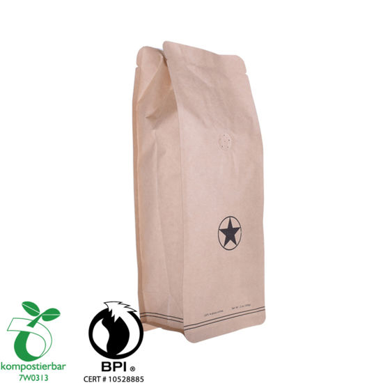 Fabricante reutilizable de la bolsa de café del papel de Kraft China