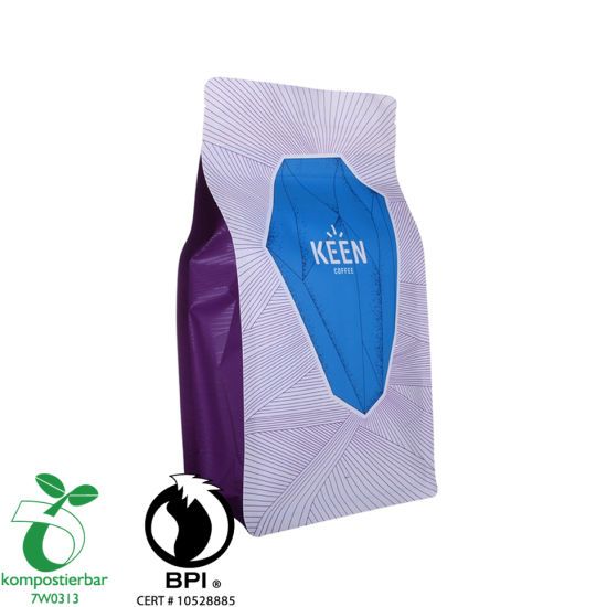 Proveedor de bolsa biodegradable PLA de fondo plano Ziplock en China