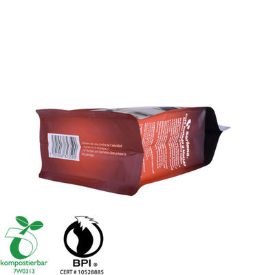 Fabricante de bolsitas de café PLA con cierre de cremallera de plástico de China