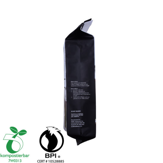 Reciclar la bolsa de arroz biodegradable del escudete lateral Fabricante China