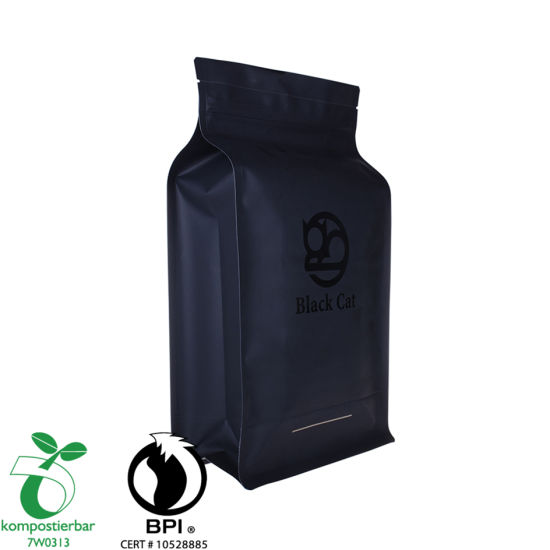 Proveedor de bolsas de plástico de envases de café de fondo plano de grado alimenticio en China