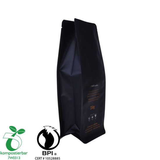 Fábrica de bolsas de café de fondo cuadrado compostable al por mayor en China