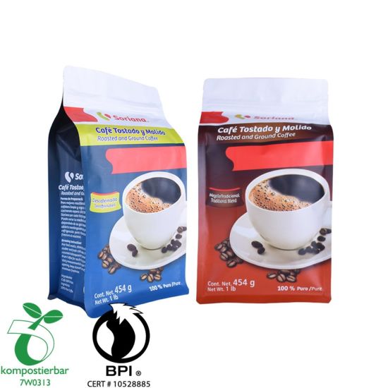 Buena capacidad de sellado Bloque de fondo Biodegradable Bolsa de empaque de té Fábrica China